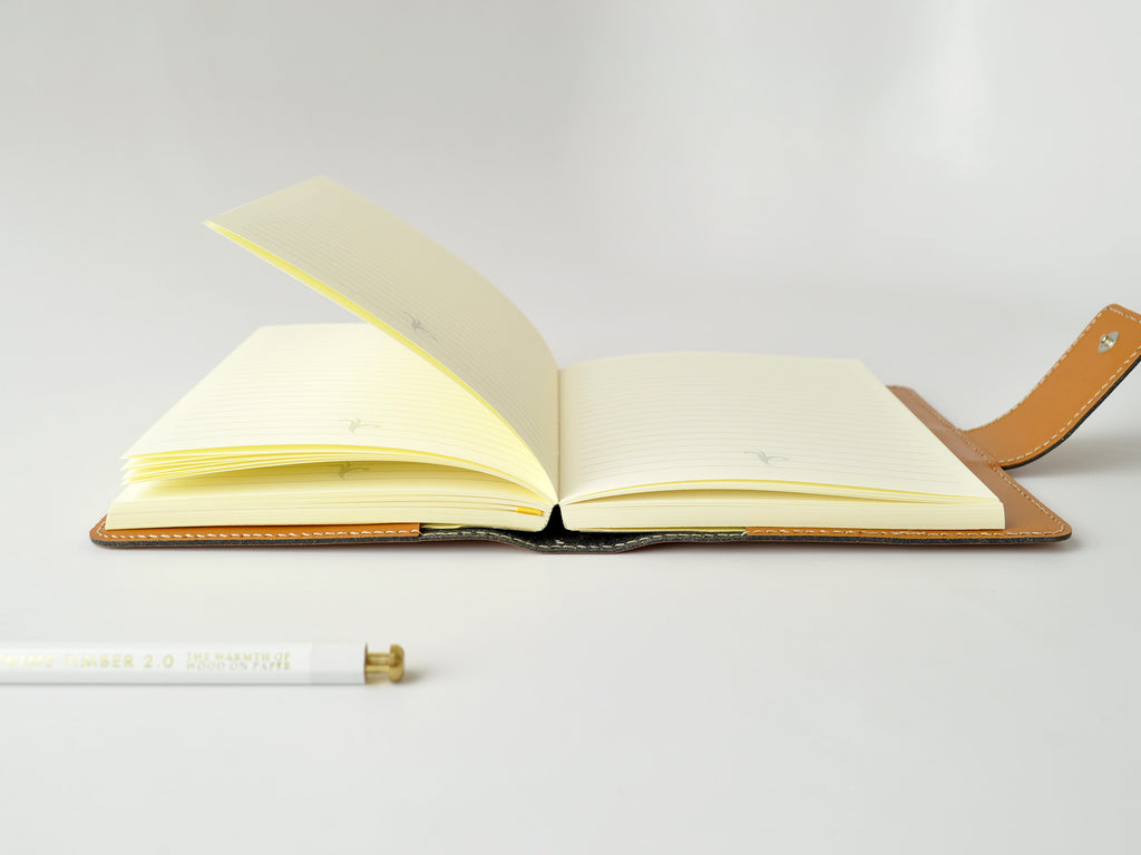 Bella Refillable Recycled Leather Journal - British Tan