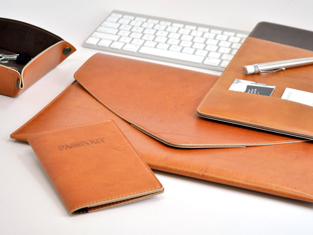 Chelsea Italian Leather Padfolio - Tan